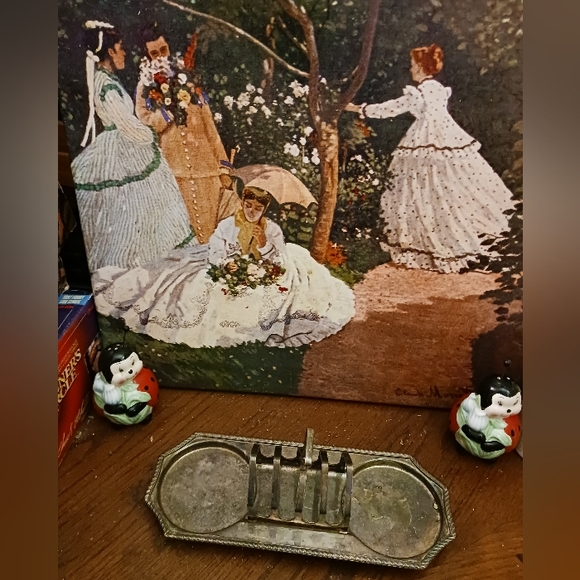 🏏🇬🇧Antique Cheltenham Co. RARE⚽️🇬🇧1920's SilverPlate Toast&Jam Rack! 🛍 - Picture 5 of 8